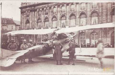 Avion allemand exposé  en 1916 (Nancy)